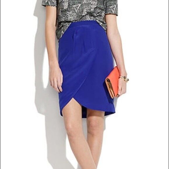 Madewell Silk Tulip Skirt - Picture 2 of 7